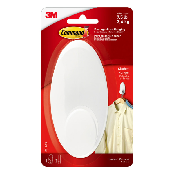 3M COMMAND UTILITY HOOKS 7.5 Lb