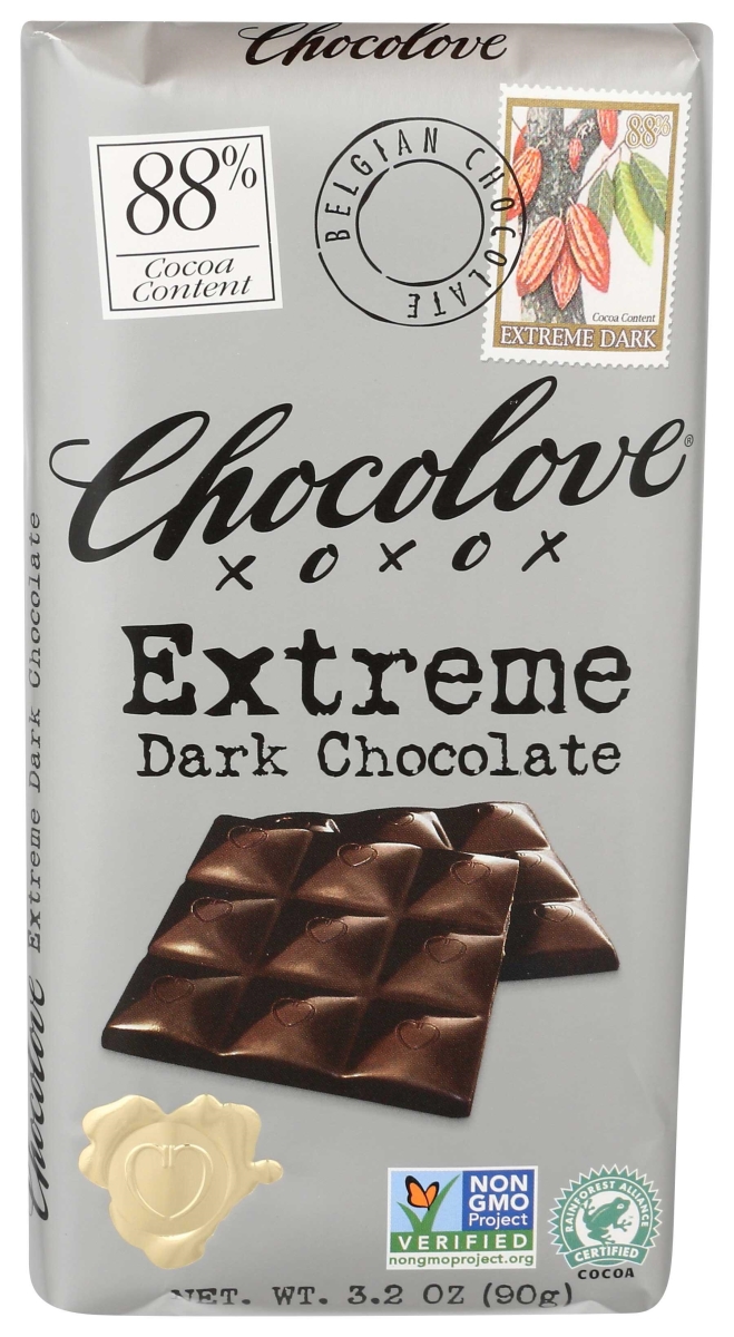 CHOCOLOVE 88% COCOA EXTREME DARK CHOCOLATE 3.2ozKEHE]